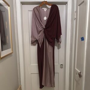 Two-Tone Women's Knot-front Dress